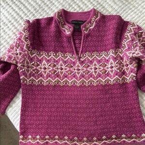 Dale of Norway Pink Patterned Women's Sweater